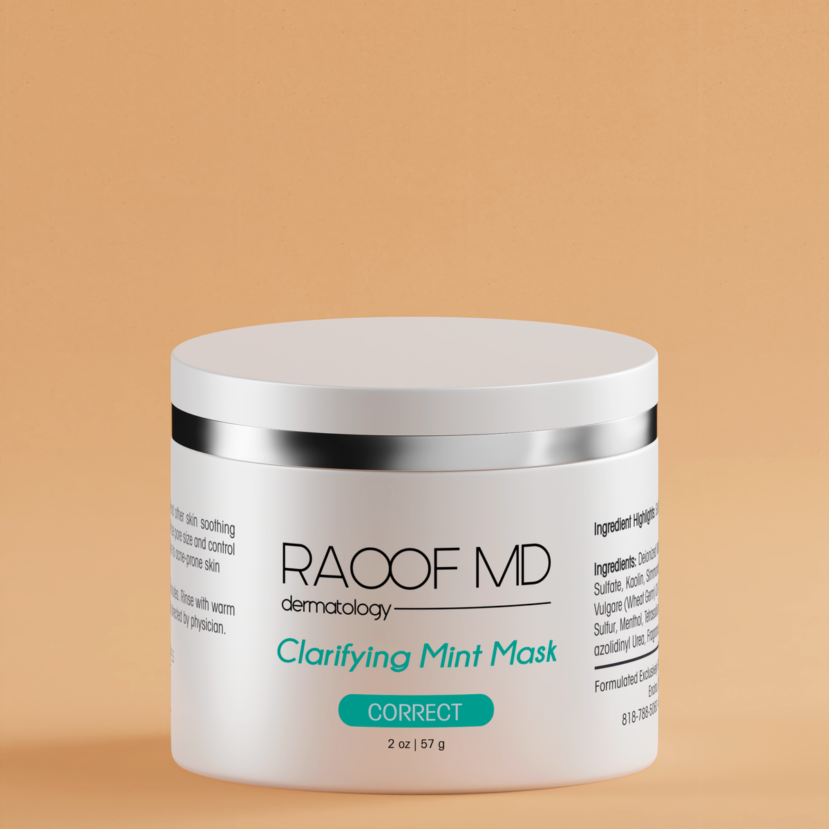 Clarifying Mint Mask RAOOF MD Dermatology bottle
