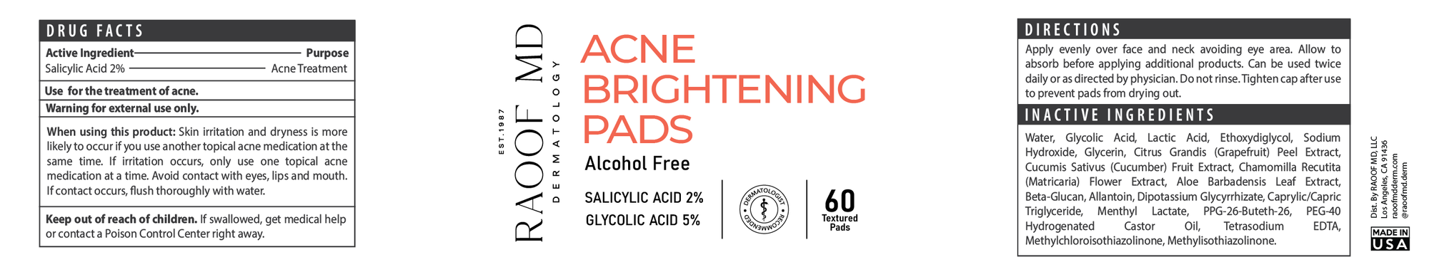 Acne Brightening Pads