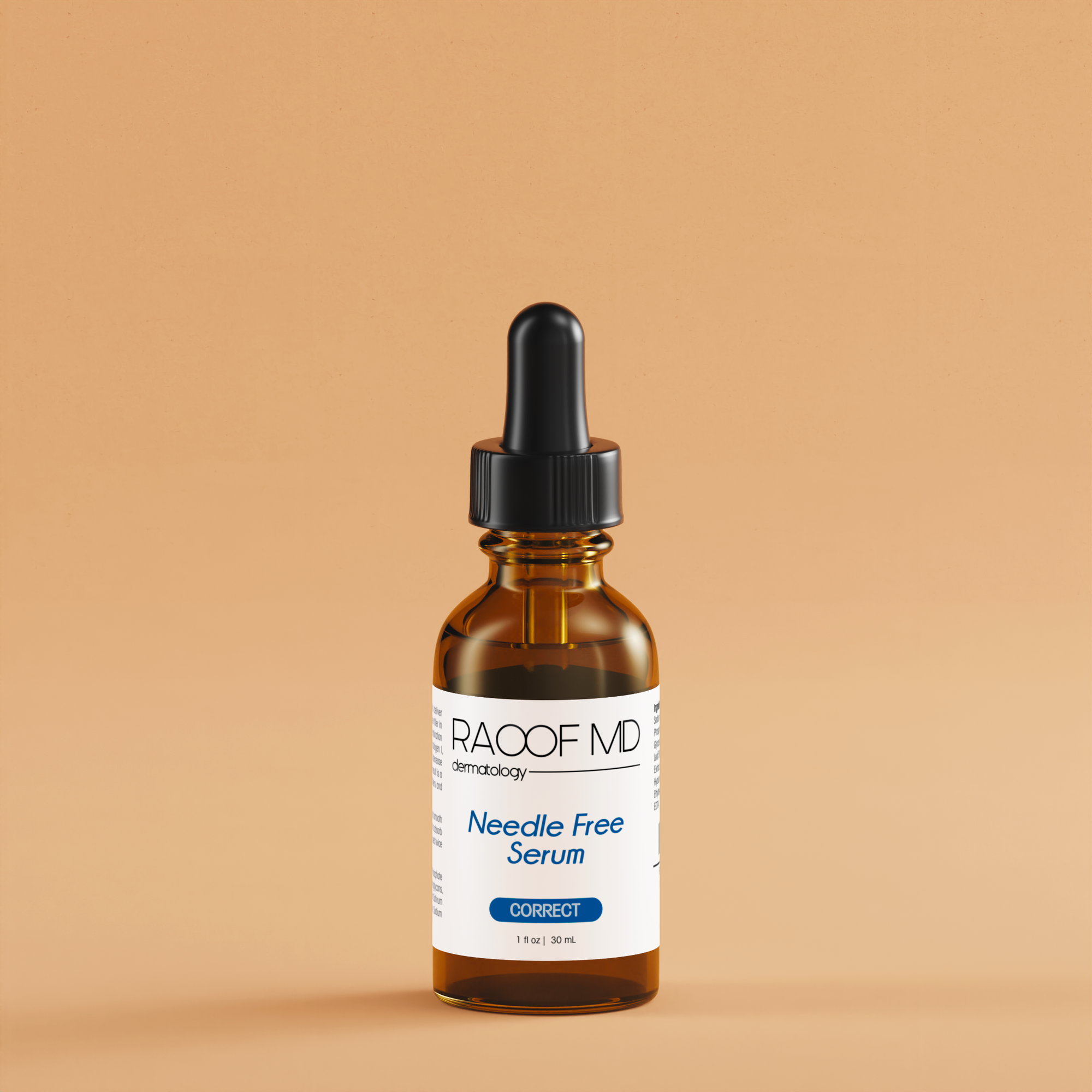 Needle Free Serum RAOOF MD Dermatology Brown Bottle