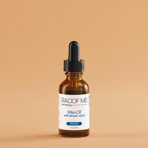  Vita-CE with ferulic acid RAOOF MD Dermatology brown bottle skincare drops